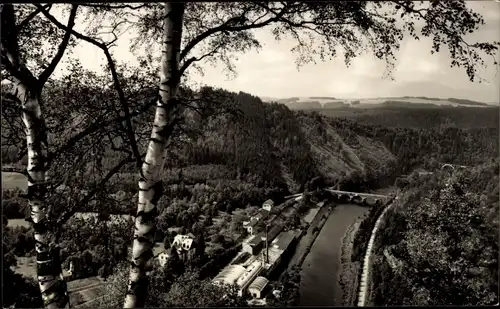 Ak Ziegenrück am Schiefergebirge Thüringen, An der Fährklippe