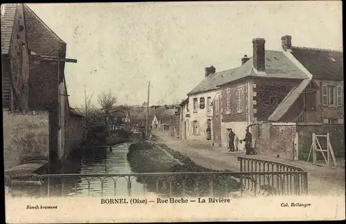 Ak Bornel-Oise, Rue Hoche, La Riviere