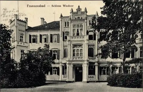 Ak Františkovy Lázně Franzensbad Region Karlsbad, Schloss Windsor