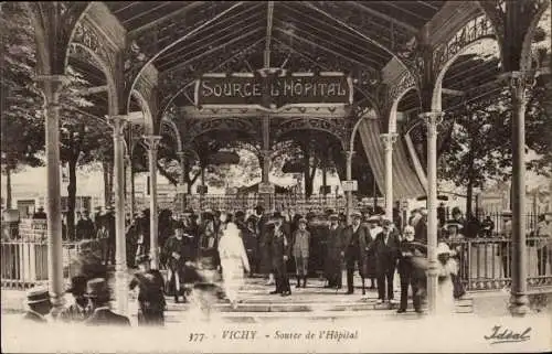 Ak Vichy-Allier, Quelle des Krankenhauses