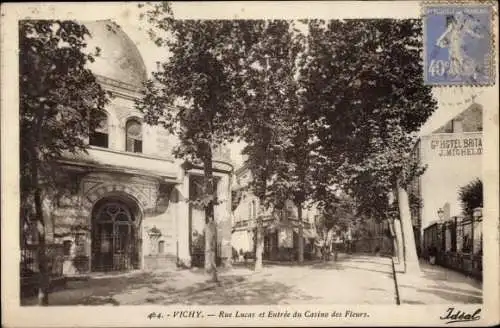 Ak Vichy-Allier, Rue Lucas, Casino des Fleurs