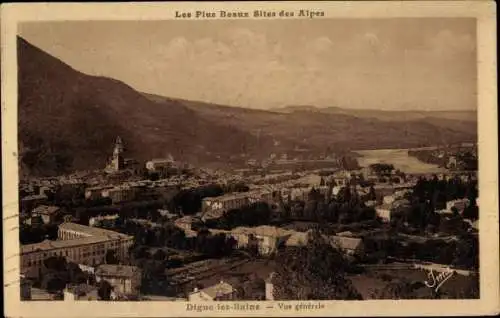 Postkarte Digne les Bains Alpes de Haute Provence, Gesamtansicht
