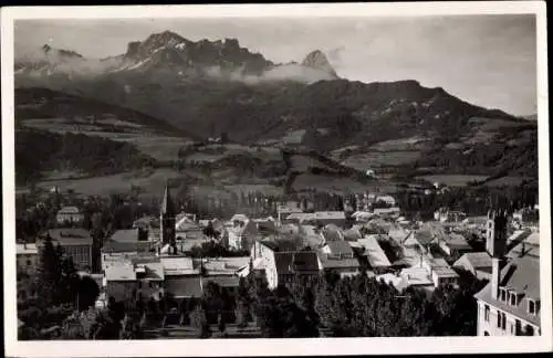 Postkarte Barcelonnette Hautes Alpes, Gesamtansicht, Gendarmenhut