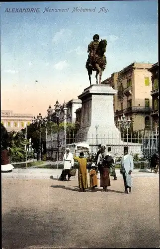Ak Alexandria, Ägypten, Mohamed Aly Monument