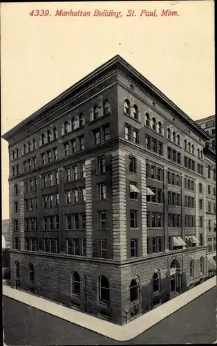 Ak Saint Paul Minnesota USA, Manhattan-Gebäude