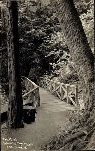 Ak Shasta Springs Kalifornien USA, Trail