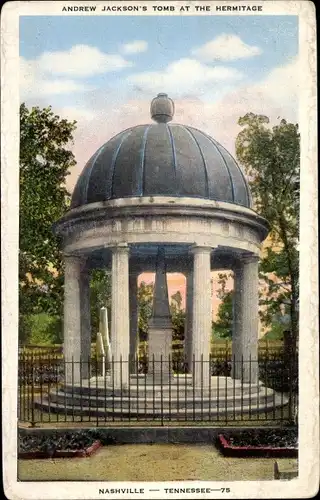 Ak Nashville Tennessee USA, Andrew Jacksons Grab in der Eremitage