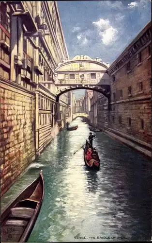 Künstler Ak Venice Veneto, Seufzerbrücke, Tucks, Nr. 7038