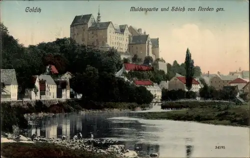 Ak Colditz in Sachsen, Mulde, Schloss