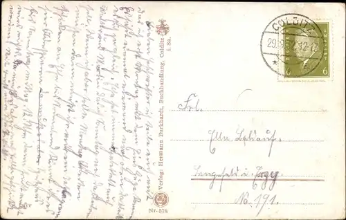 Ak Colditz in Sachsen, Totalansicht