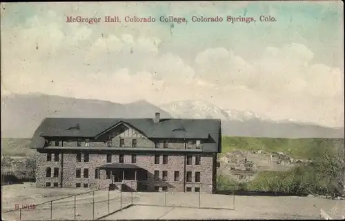 Ak Colorado Springs Colorado USA, McGregor Hall, Colorado College