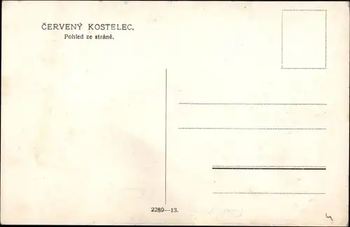 Ak Červený Kostelec Rothkosteletz Reg. Königgrätz, Teilansicht