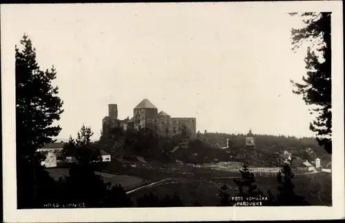 Foto Ak Lipnice nad Sázavou Lipnitz an der Sasau Reg. Hochland, Hrad, Burg