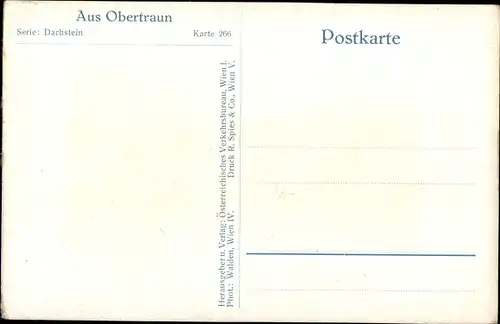 Ak Obertraun Oberösterreich, Dorfmotiv