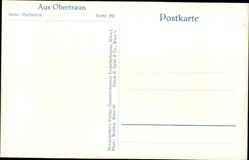 Ak Obertraun Oberösterreich, Dorfmotiv