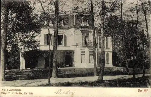 Ak Bilthoven De Bilt Utrecht Niederlande, Villa Marijland