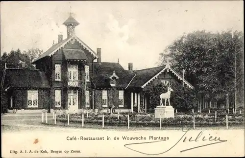 Ak Wouwse Plantage Wouwsche Plantage Nordbrabant, Café Restaurant
