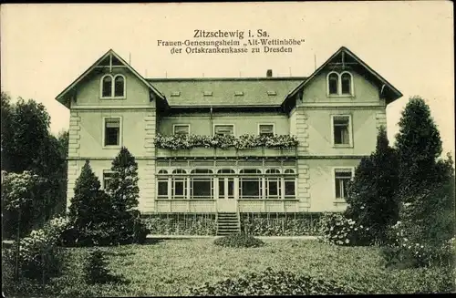 Ak Altwettinshöhe Alt Wettinshöhe Zitzschewig Radebeul Sachsen, Frauen-Genesungsheim