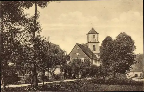 Ak Kötzschenbroda Radebeul in Sachsen, Teilansicht, Schwarzes Teich