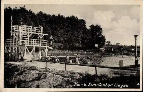 Ak Liegau Augustusbad Radeberg in Sachsen, Kur- und Familienbad