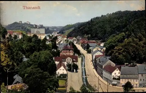 Ak Tharandt im Erzgebirge, Teilansicht