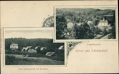Ak Lückendorf Oybin Oberlausitz, Totalansicht, Ober-Lückendorf, Kurhaus