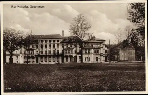 Ak Kreischa bei Dresden, Bad Kreischa, Sanatorium