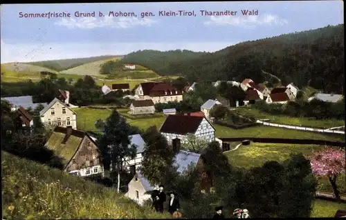 Ak Grund Mohorn Wilsdruff Sachsen, gen. Klein-Tirol, Tharandter Wald