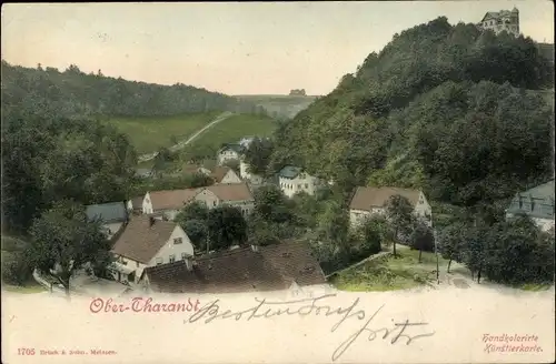 Ak Tharandt im Erzgebirge, Ober-Tharandt, Panorama