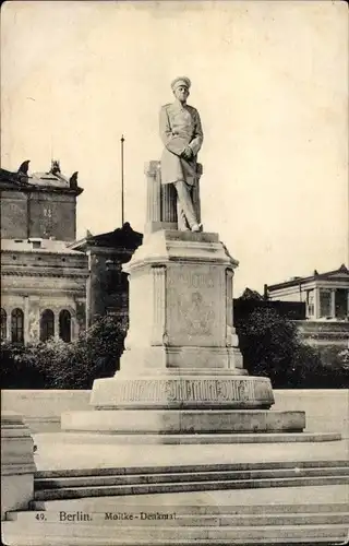 Ak Berlin Tiergarten, Moltke Denkmal