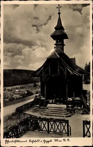 Ak Rehefeld Zaunhaus Altenberg im Erzgebirge, Kapelle