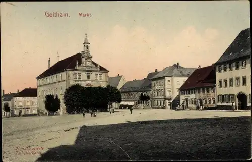 Ak Geithain in Sachsen, Markt