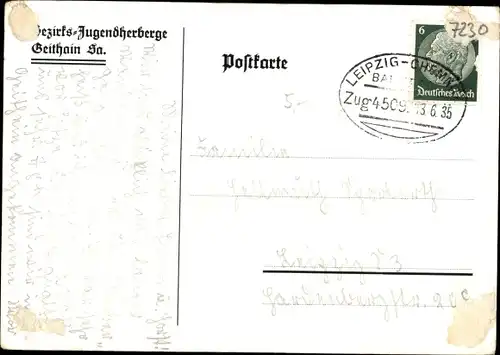 Ak Geithain in Sachsen, Jugendherberge