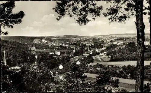 Ak Weida in Thüringen, Blick vom Tilgenberg