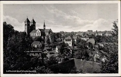 Ak Bad Klosterlausnitz in Thüringen, Blick über den Ort