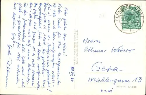 Ak Gernrode Quedlinburg im Harz, FDGB Erholungsheim Stubenberg