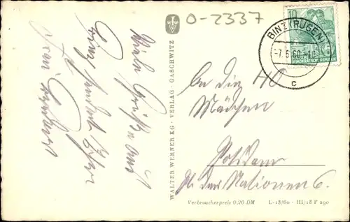 Ak Seebad Binz auf Rügen, Strand, Promenade, Jagdschloss Granitz