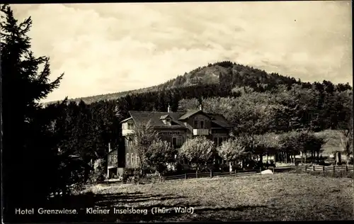 Ak Brotterode in Thüringen, Kleiner Inselsberg, Hotel Grenzwiese