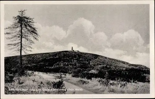 Ak Brotterode in Thüringen, Großer Inselsberg, Blick vom Rennsteig, Berggasthof Stöhr