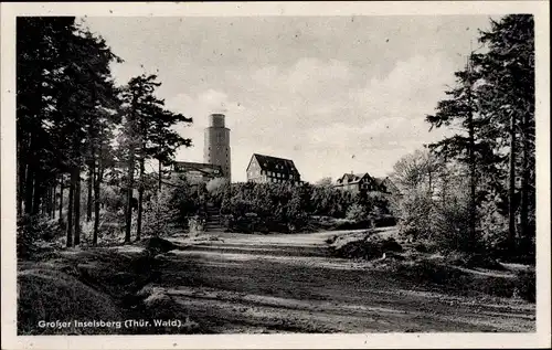 Ak Brotterode in Thüringen, Großer Inselsberg, Turm, Berggasthof Stöhr