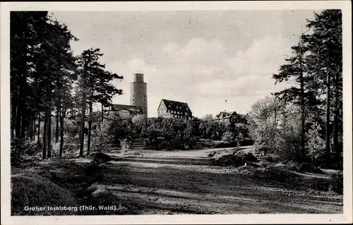 Ak Brotterode in Thüringen, Großer Inselsberg, Turm, Berggasthof Stöhr