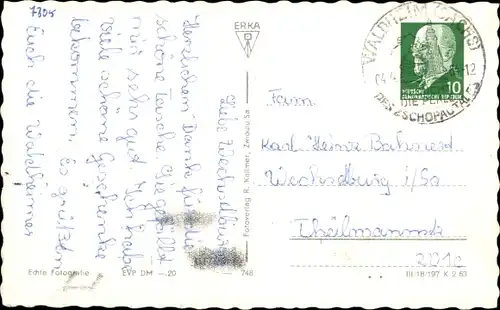 Ak Waldheim in Sachsen, Rathaus