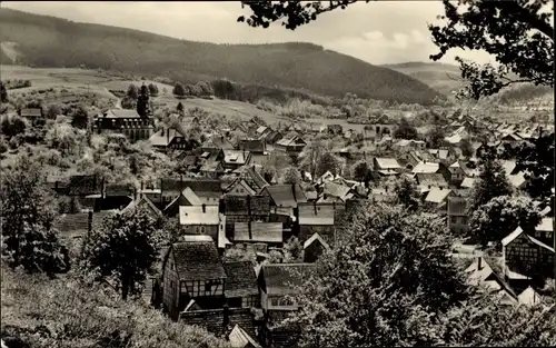 Ak Geraberg in Thüringen, Ortsansicht