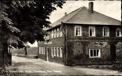 Ak Kahlert Neustadt am Rennsteig Großbreitenbach in Thüringen, Gasthaus Zum Falken