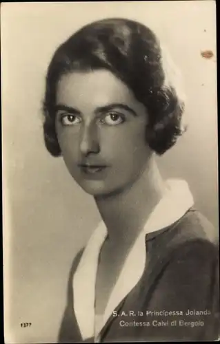 Ak. HRH la Principessa Jolanda Contessa Calvi di Bergolo