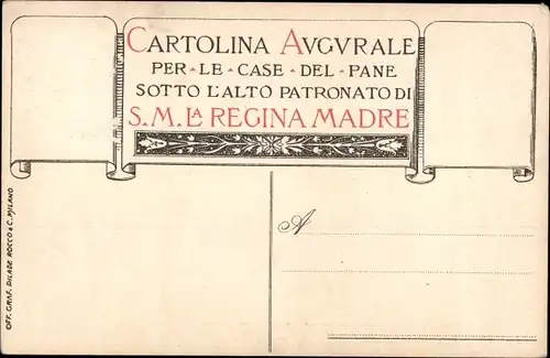 Passepartout Ak Margherita di Savoia Augusta Patrona delle Case del Pane