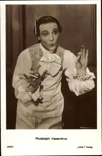 Ak Schauspieler Rudolph Valentino, Filmszene