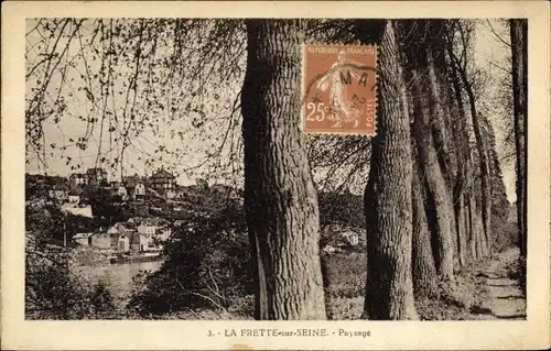 Ak La Frette sur Seine Val d’Oise, Paysage