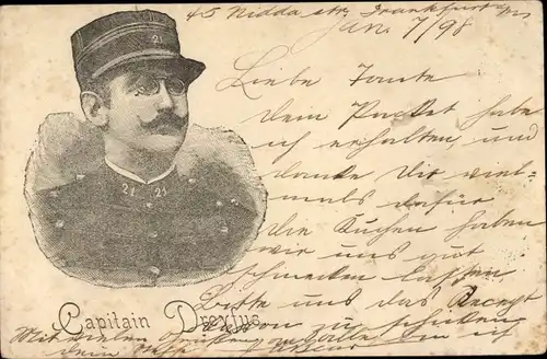 Judaika Ak Capitain Dreyfus, Portrait
