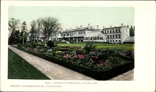 Ak Ottawa Ontario Kanada, Residenz des Gouverneurs